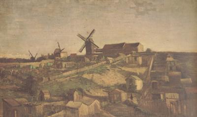 Vincent Van Gogh View of Montmartre with Windmills (nn04) oil painting image